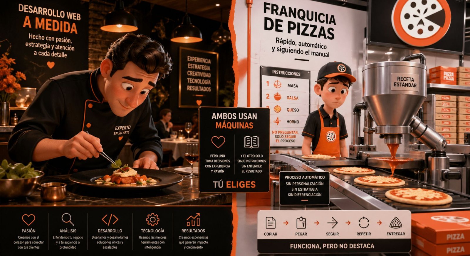 página web con ia o desarrollo web a medida