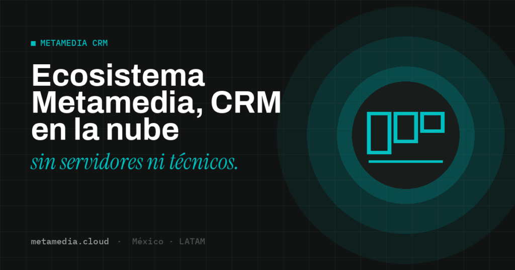 Ecosistema Metamedia, CRM en la nube · Metamedia Cloud